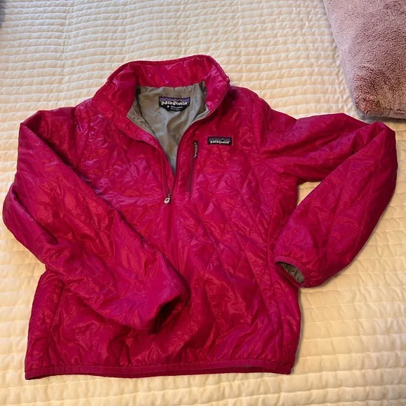 Patagonia Women's Diamond Quilted Pullover Nanopuff Jacket - Pink - Picture 10 of 13
